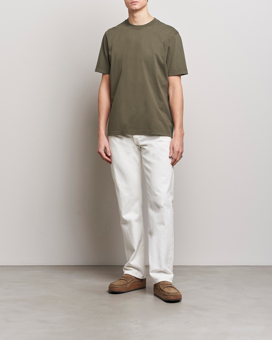 Homme | T-shirts | NN07 | Adam Pima Crew Neck T-Shirt Capers Green