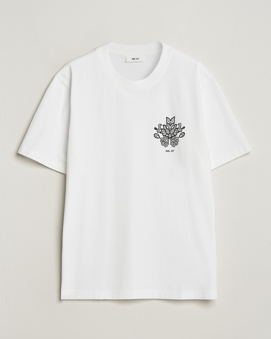 Homme | T-shirts | NN07 | Adam Printed Crew Neck T-Shirt White