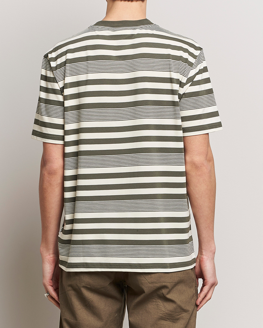 Homme | T-shirts | NN07 | Adam Striped Crew Neck T-Shirt Capers Green