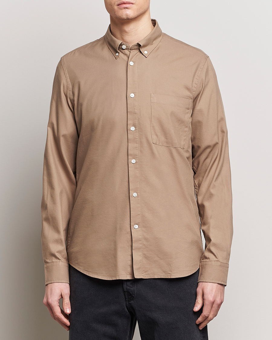 Homme | Chemises Décontractées | NN07 | Arne Tencel Shirt Greige