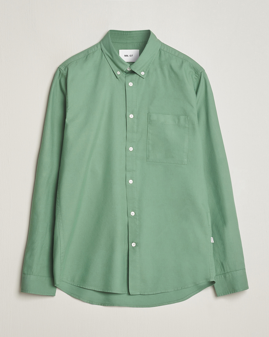 Homme | Chemises | NN07 | Arne Tencel Shirt Hedge Green
