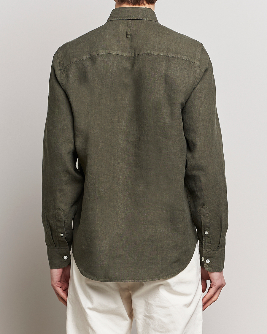 Homme | Chemises | NN07 | Arne Linen Shirt Capers Green