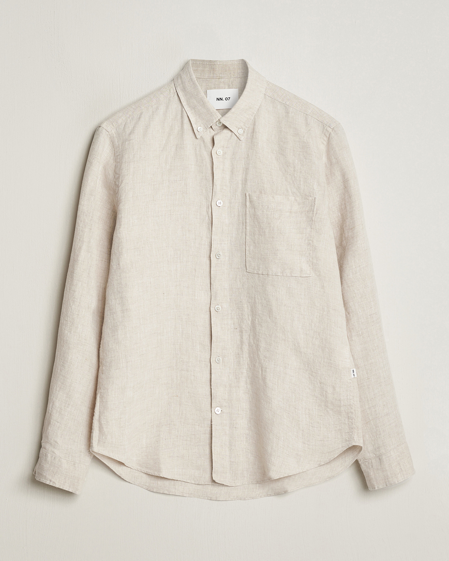 Homme | Chemises | NN07 | Arne Linen Shirt Oat