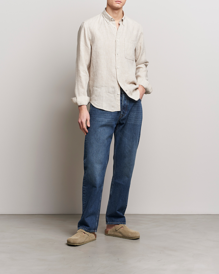 Homme | Chemises | NN07 | Arne Linen Shirt Oat