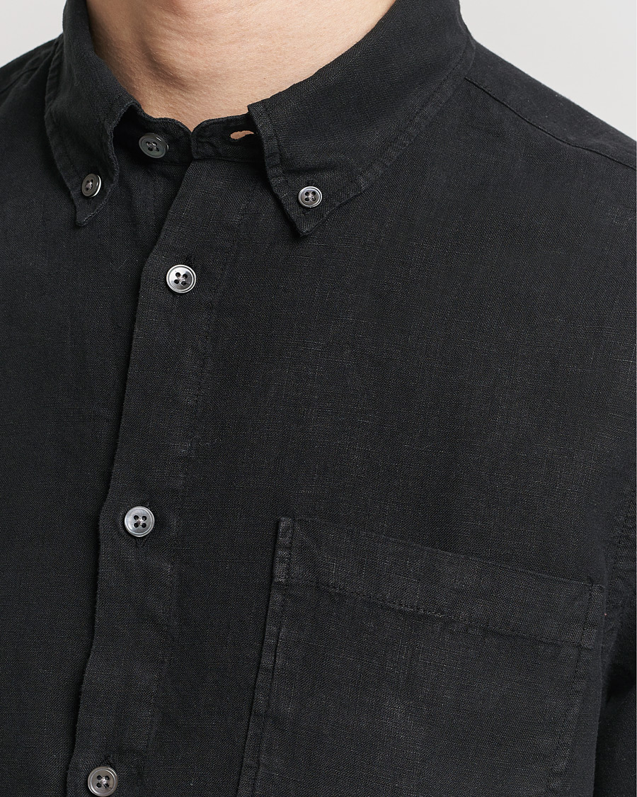 Homme | Chemises | NN07 | Arne Linen Shirt Black