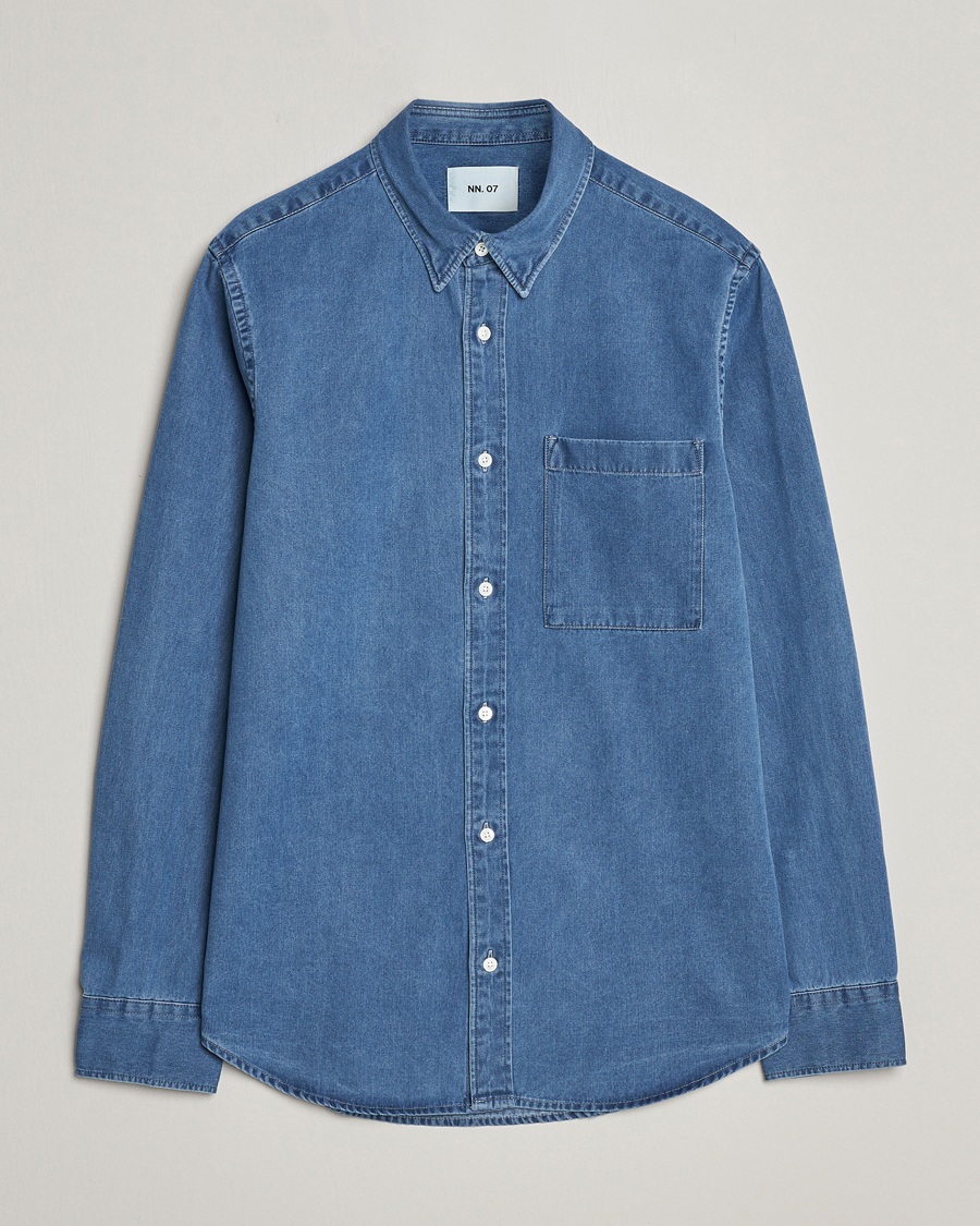 Homme | Chemises | NN07 | Cohen Denim Shirt Light Indigo