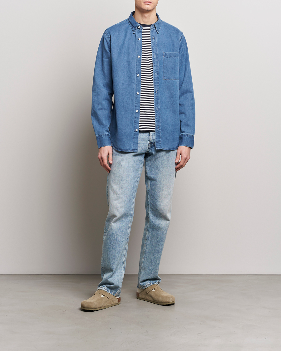 Homme | Chemises | NN07 | Cohen Denim Shirt Light Indigo