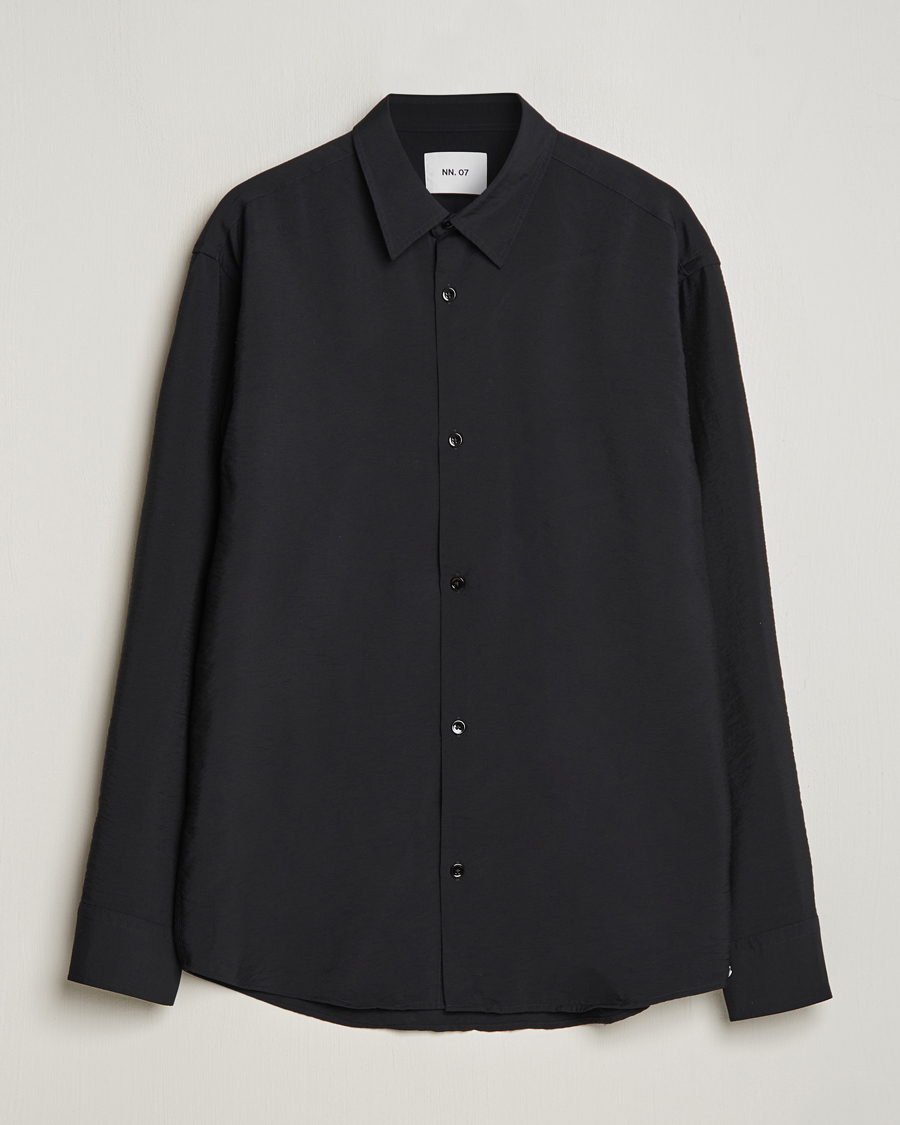 Homme | Chemises | NN07 | Freddy Structured Shirt Black