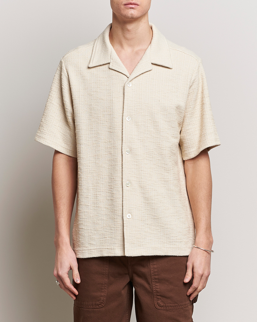 Homme | Chemises | NN07 | Julio Short Sleeve Shirt Ecru