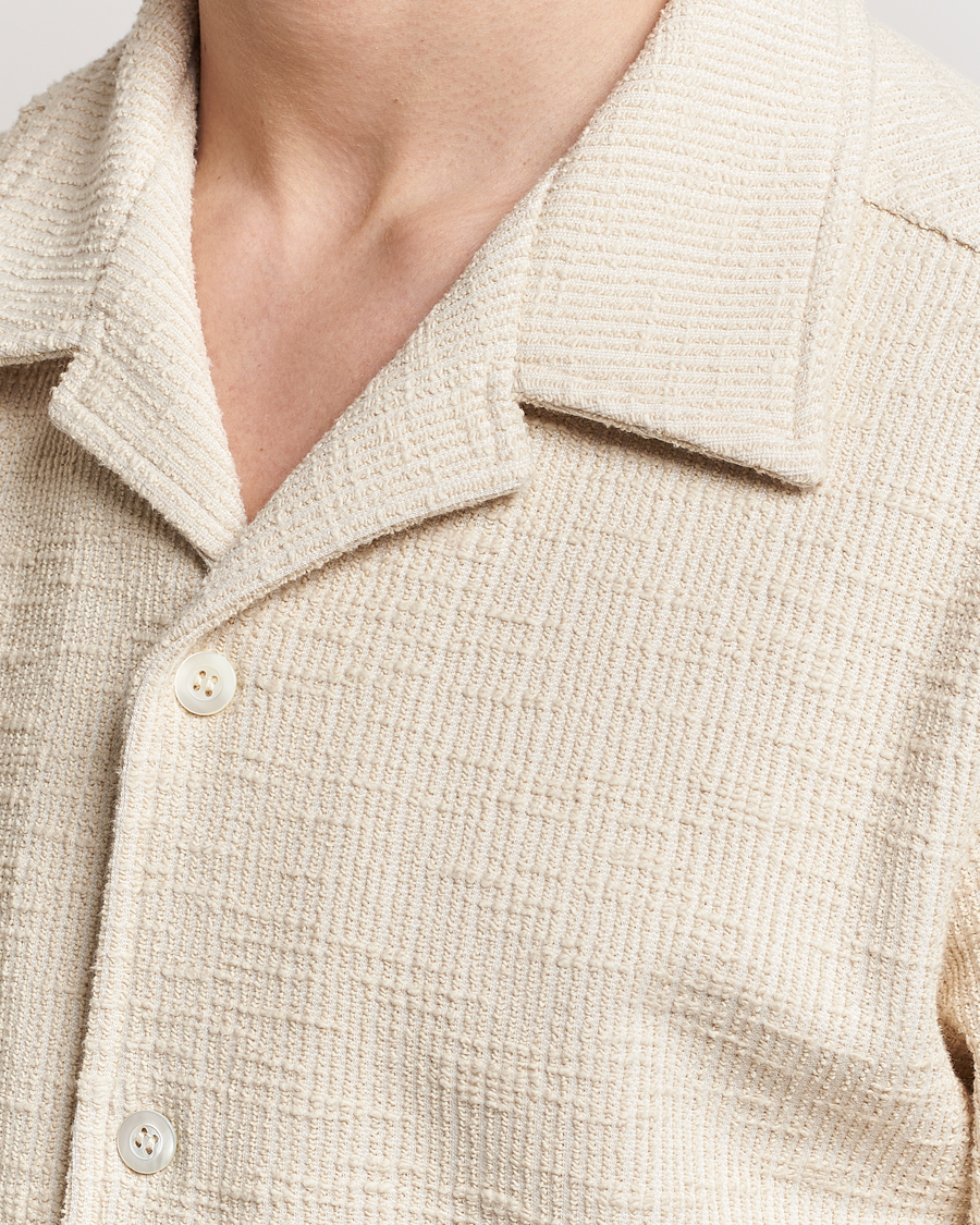 Homme | Chemises | NN07 | Julio Short Sleeve Shirt Ecru