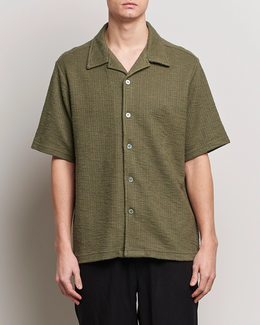 Homme | Chemises | NN07 | Julio Short Sleeve Shirt Capers Green