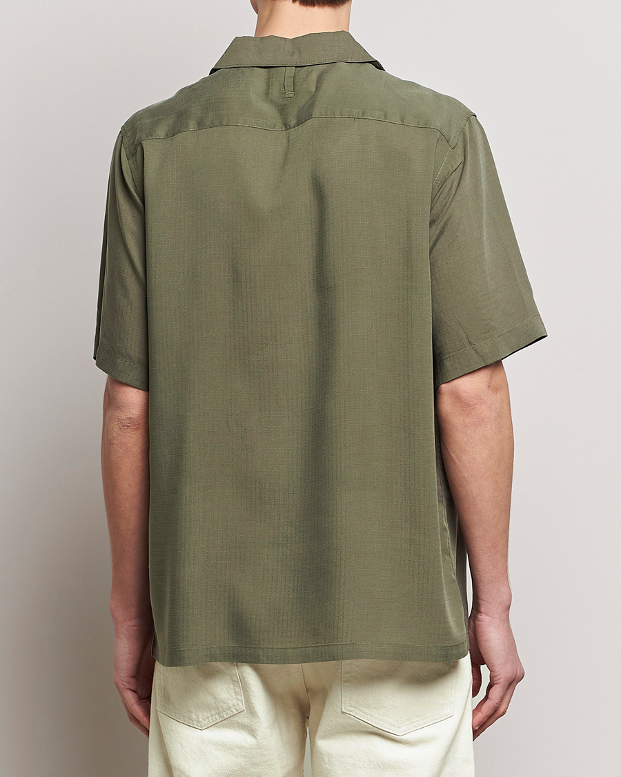 Homme | Chemises | NN07 | Julio Ripstop Short Sleeve Shirt Capers Green