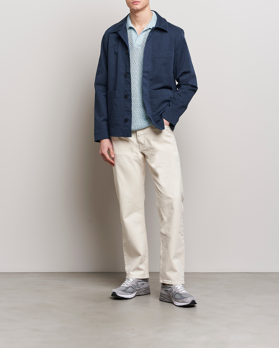 Homme | Chemises | NN07 | Olav Overshirt Navy Blue