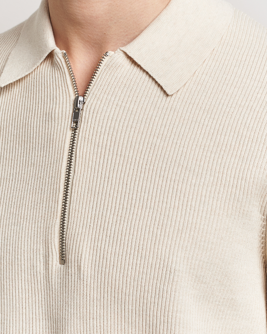 Homme | Pulls Et Tricots | NN07 | Hansie Knitted Half Zip Ecru