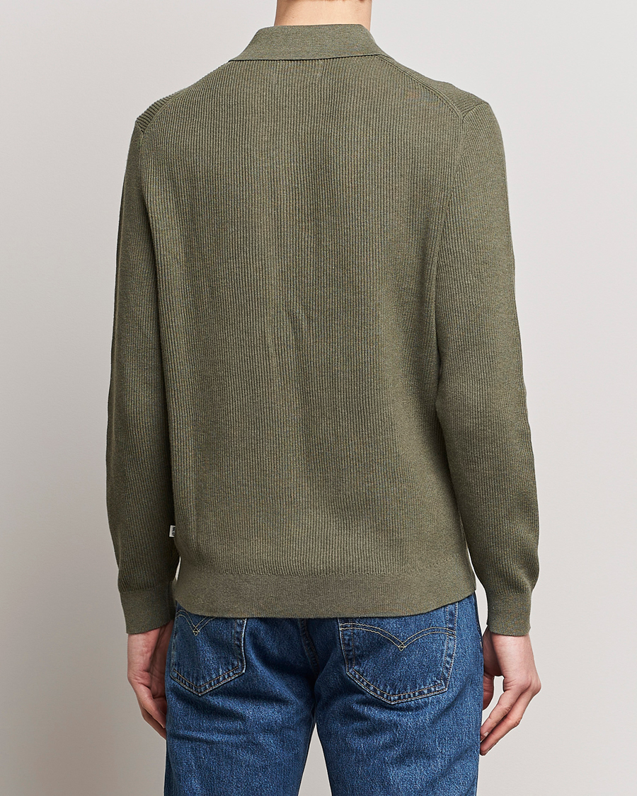 Homme | Pulls Et Tricots | NN07 | Hansie Knitted Half Zip Capers Green