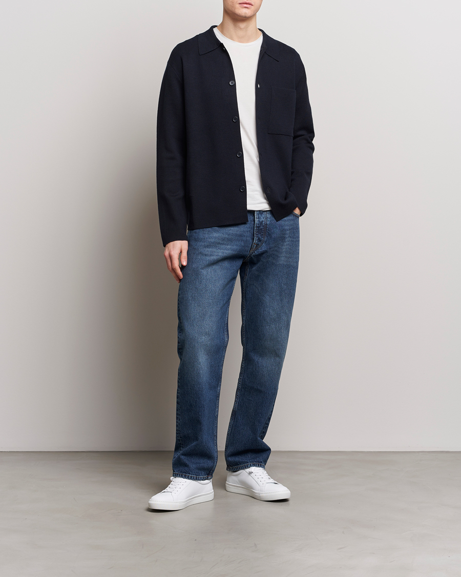 Homme | Pulls Et Tricots | NN07 | Jonas Cotton/Modal Cardigan Navy Blue
