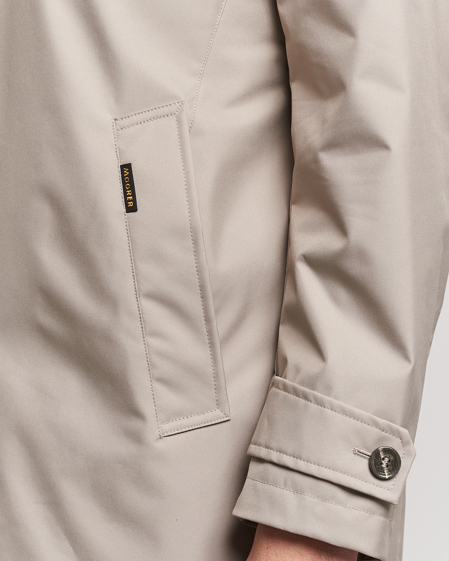 Homme | Manteaux Et Vestes | MooRER | Waterproof Car Coat Light Grey