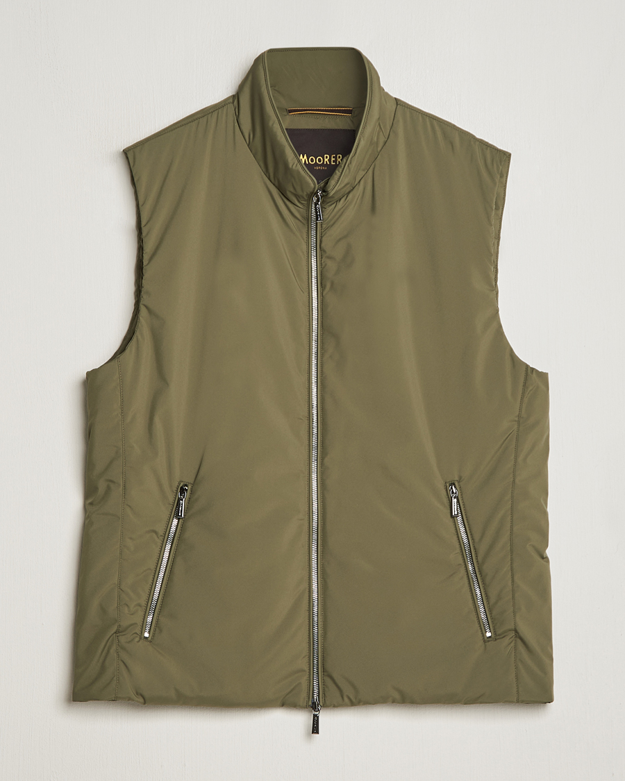 Homme | Manteaux Et Vestes | MooRER | Senio Padded Vest Green