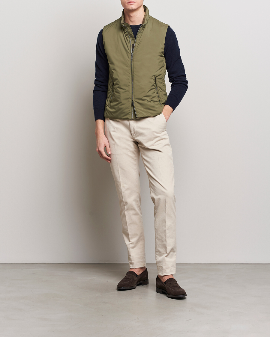 Homme | Manteaux Et Vestes | MooRER | Senio Padded Vest Green