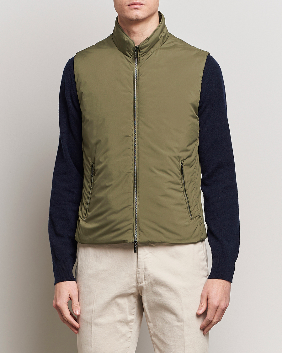 Homme | Manteaux Et Vestes | MooRER | Senio Padded Vest Green
