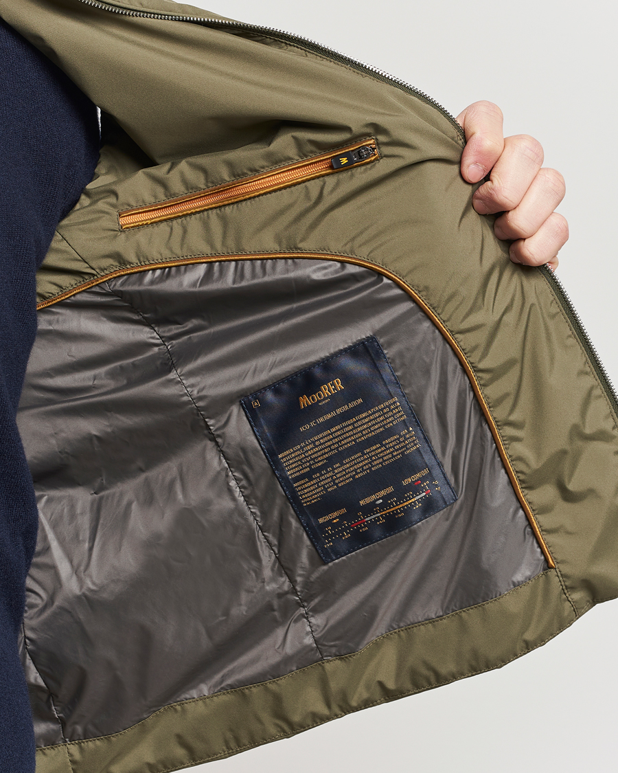 Homme | Manteaux Et Vestes | MooRER | Senio Padded Vest Green