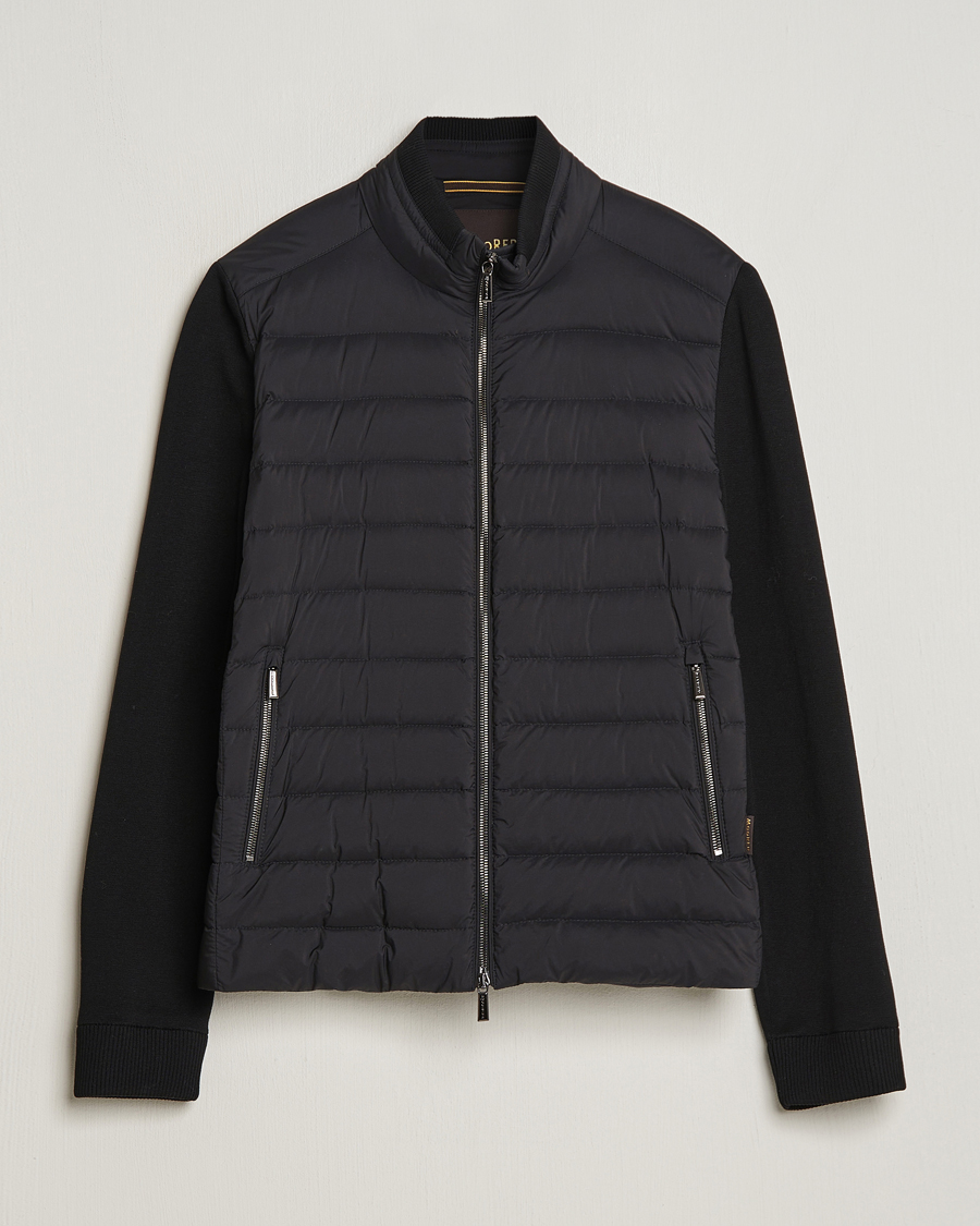 Homme | Manteaux Et Vestes | MooRER | Hybrid Padded Jacket Black