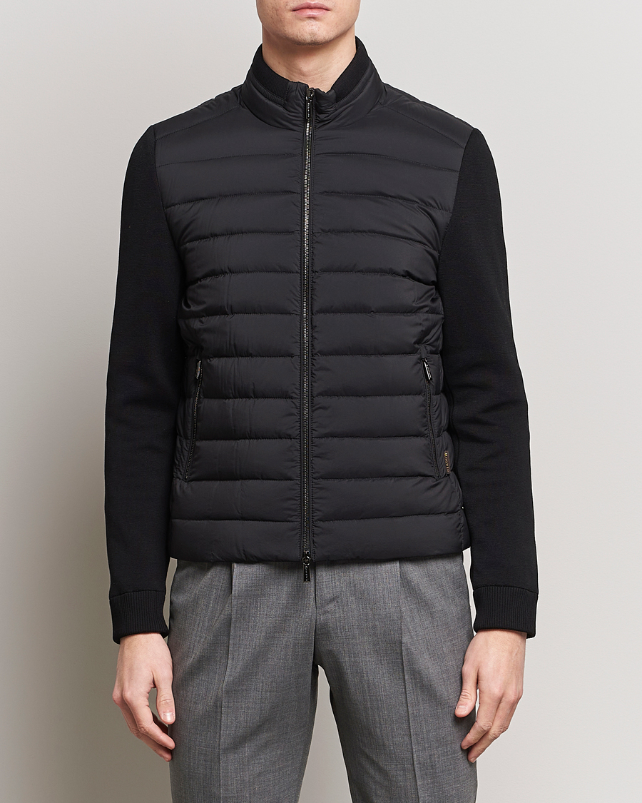 Homme | Manteaux Et Vestes | MooRER | Hybrid Padded Jacket Black