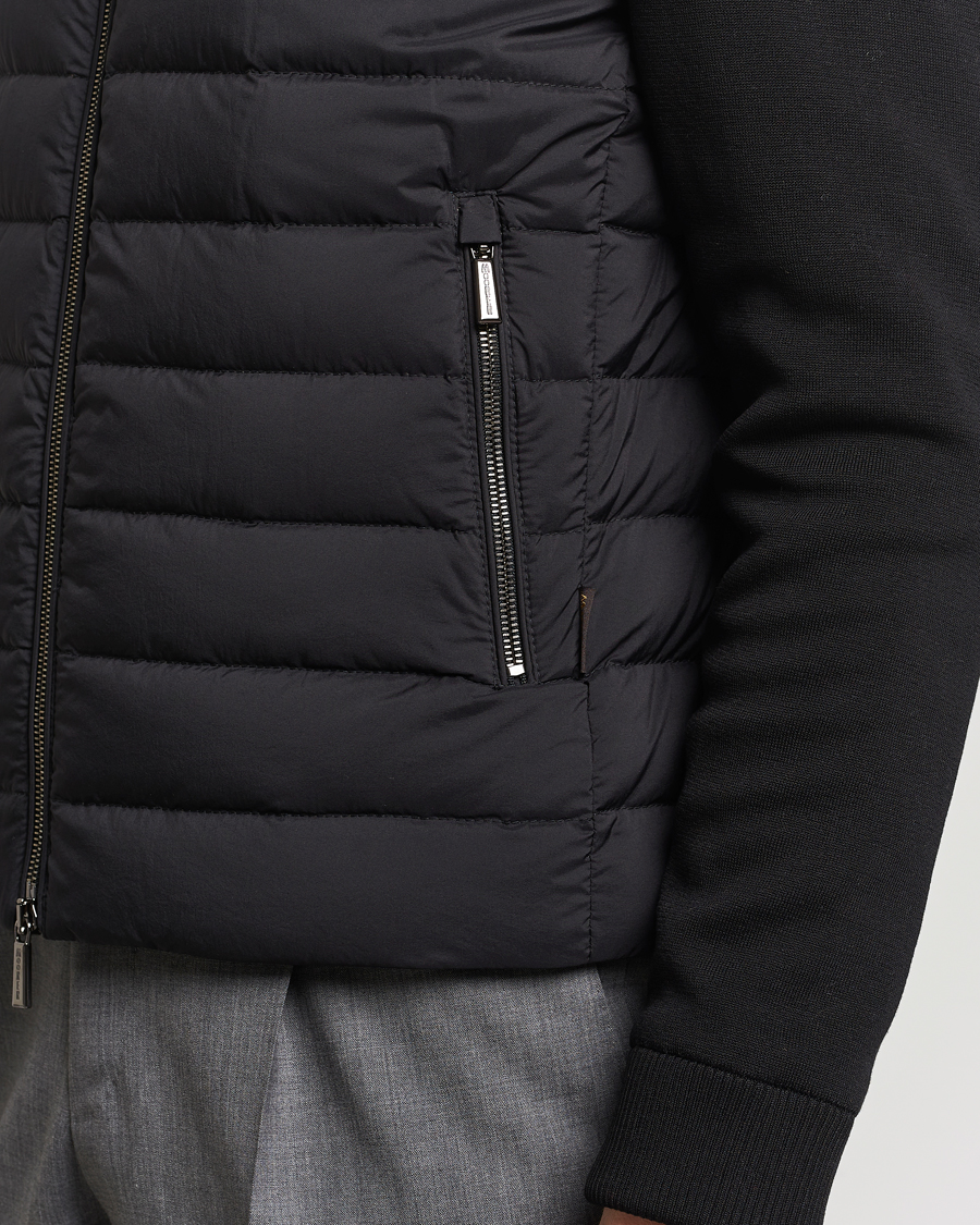 Homme | Manteaux Et Vestes | MooRER | Hybrid Padded Jacket Black