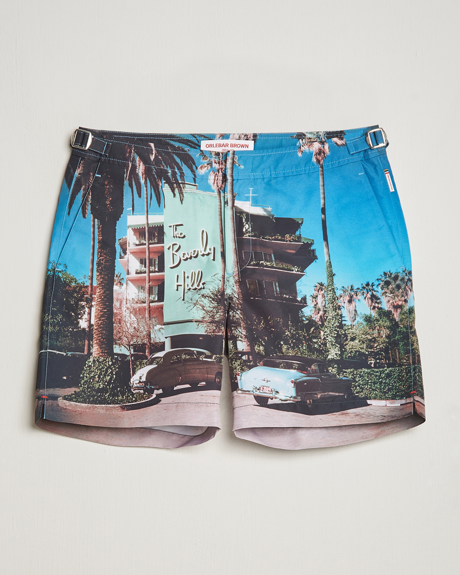 Homme | Maillots De Bain | Orlebar Brown | Bulldog Photographic Swimshorts Beverly Hills