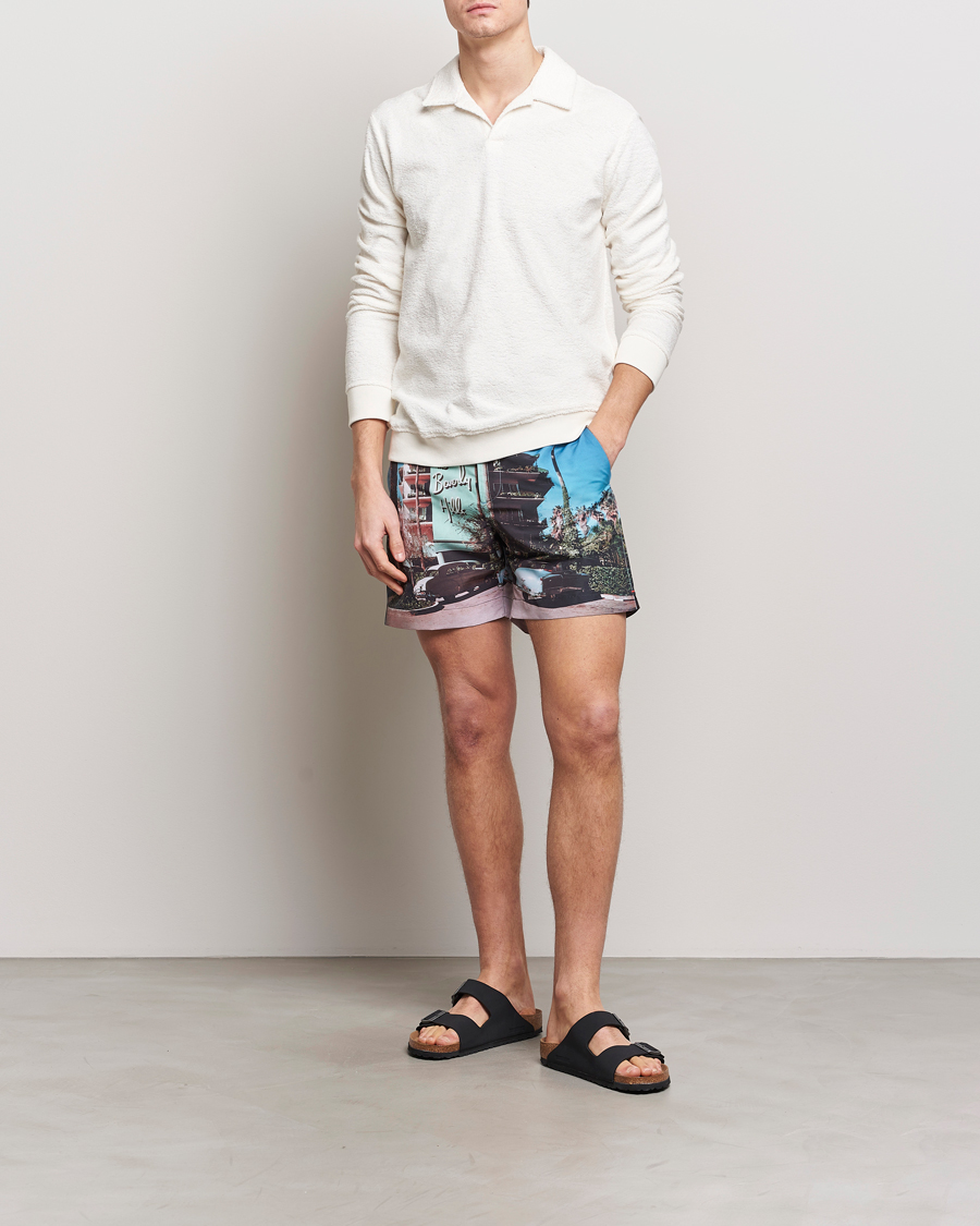 Homme | Maillots De Bain | Orlebar Brown | Bulldog Photographic Swimshorts Beverly Hills