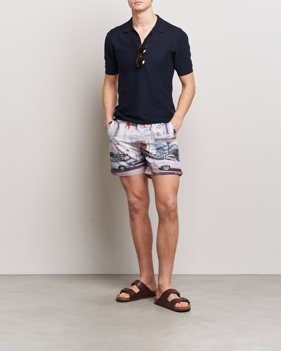 Homme | Maillots De Bain | Orlebar Brown | Bulldog Photographic Swimshorts Carlton Cannes