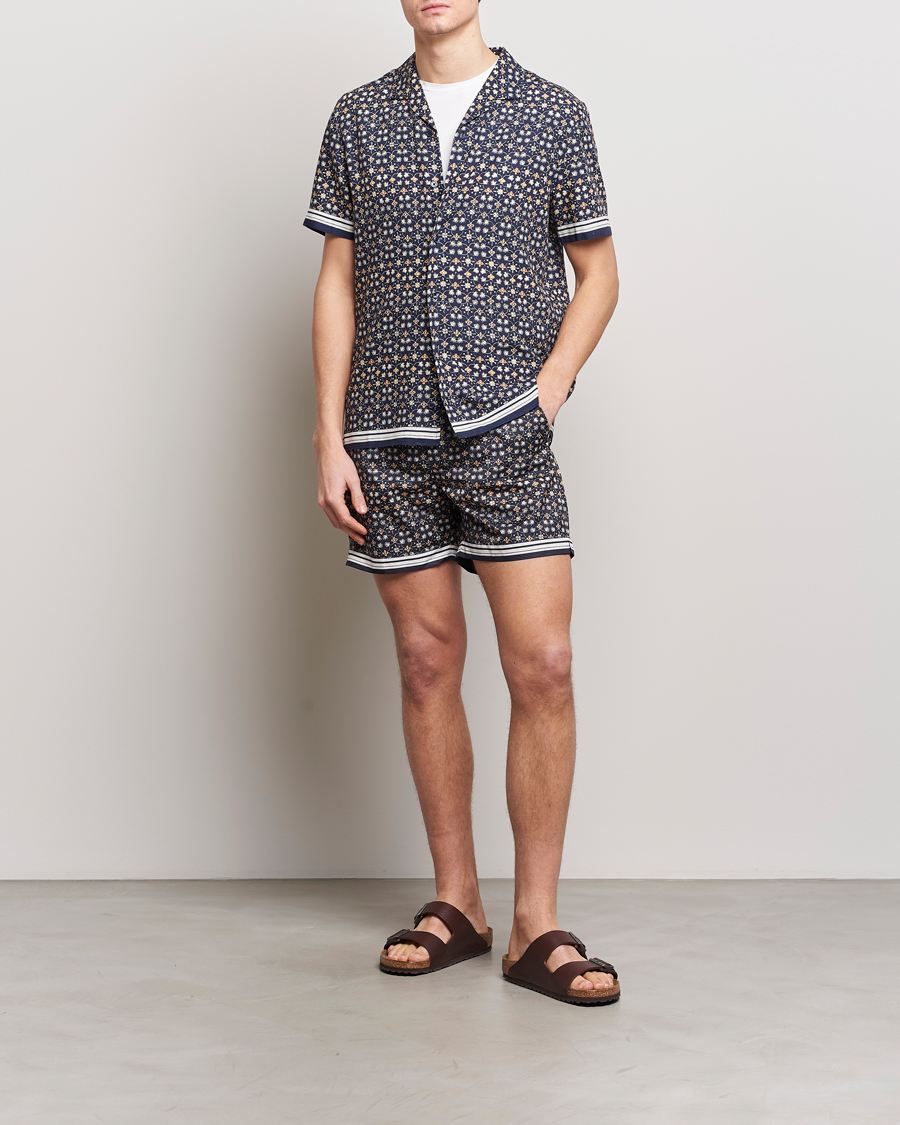 Homme | Maillots De Bain | Orlebar Brown | Bulldog Fiore Swimshorts Night Iris