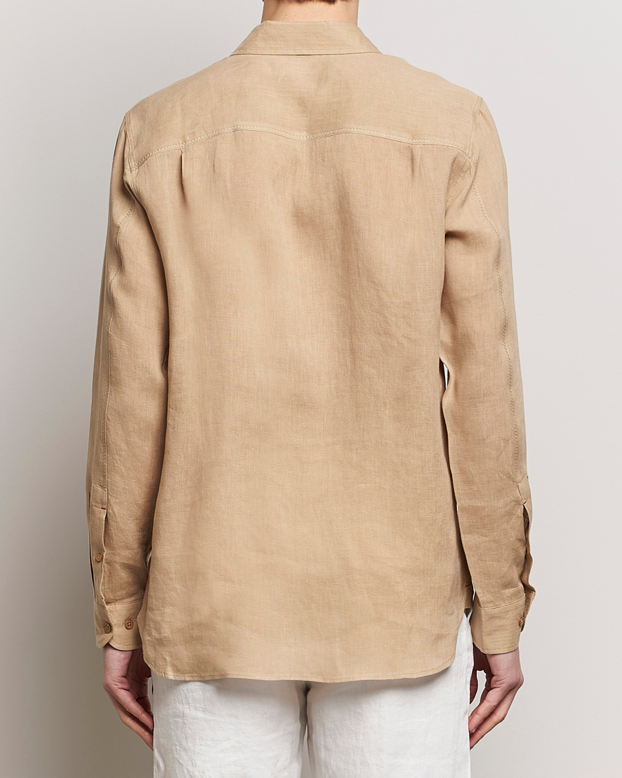 Homme | Chemises | Orlebar Brown | Justin Linen Shirt Biscuit