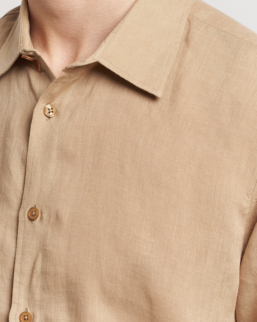 Homme | Chemises | Orlebar Brown | Justin Linen Shirt Biscuit