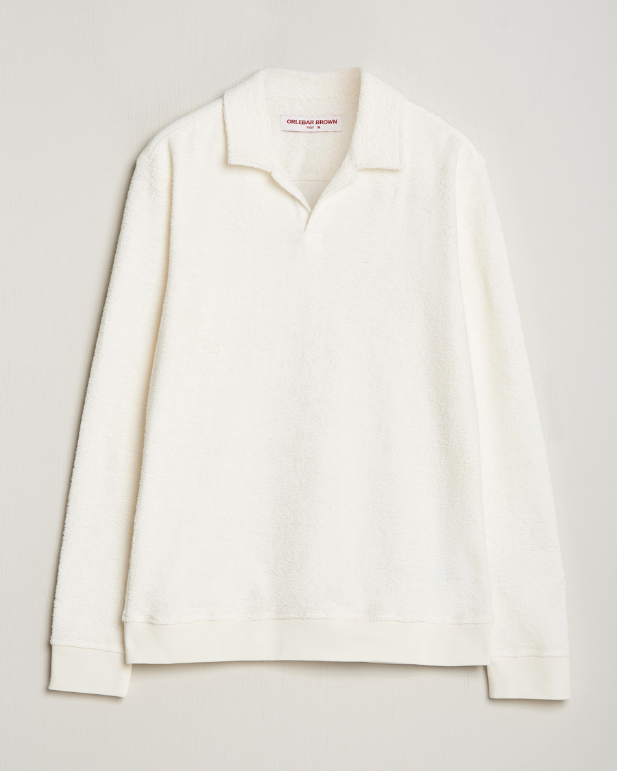 Homme | Pulls Et Tricots | Orlebar Brown | Santino Organic Cotton Terry Polo White Sand