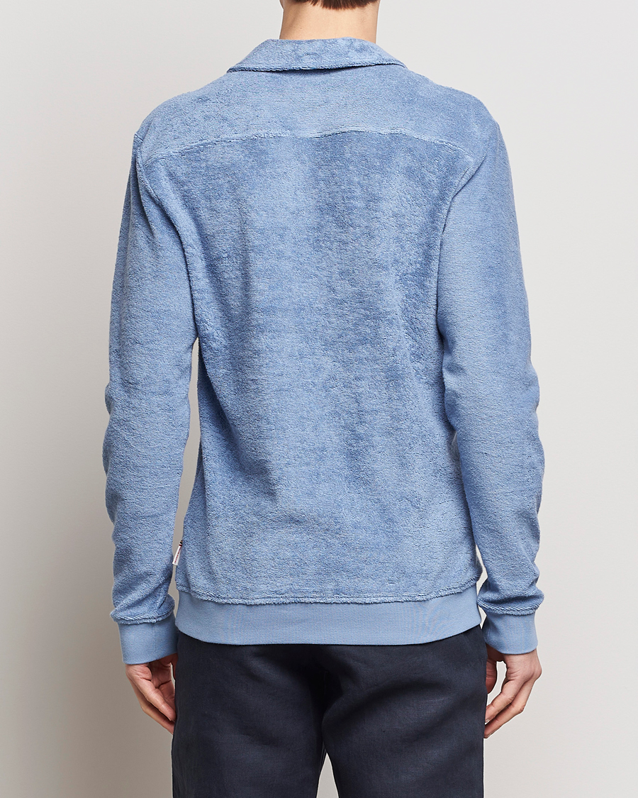 Homme | Pulls Et Tricots | Orlebar Brown | Santino Organic Cotton Terry Polo Springfield Blue