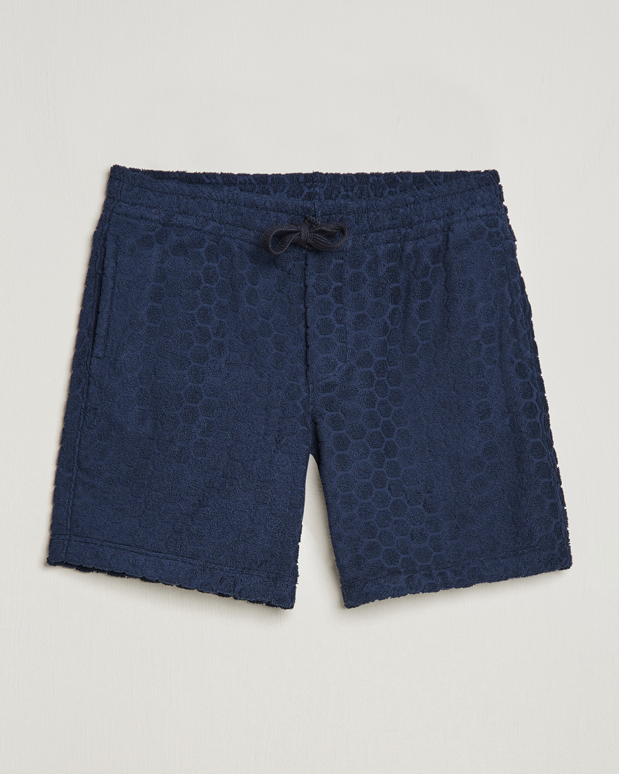 Homme | Shorts | Orlebar Brown | Trevorne Atom Towelling Shorts Night Iris