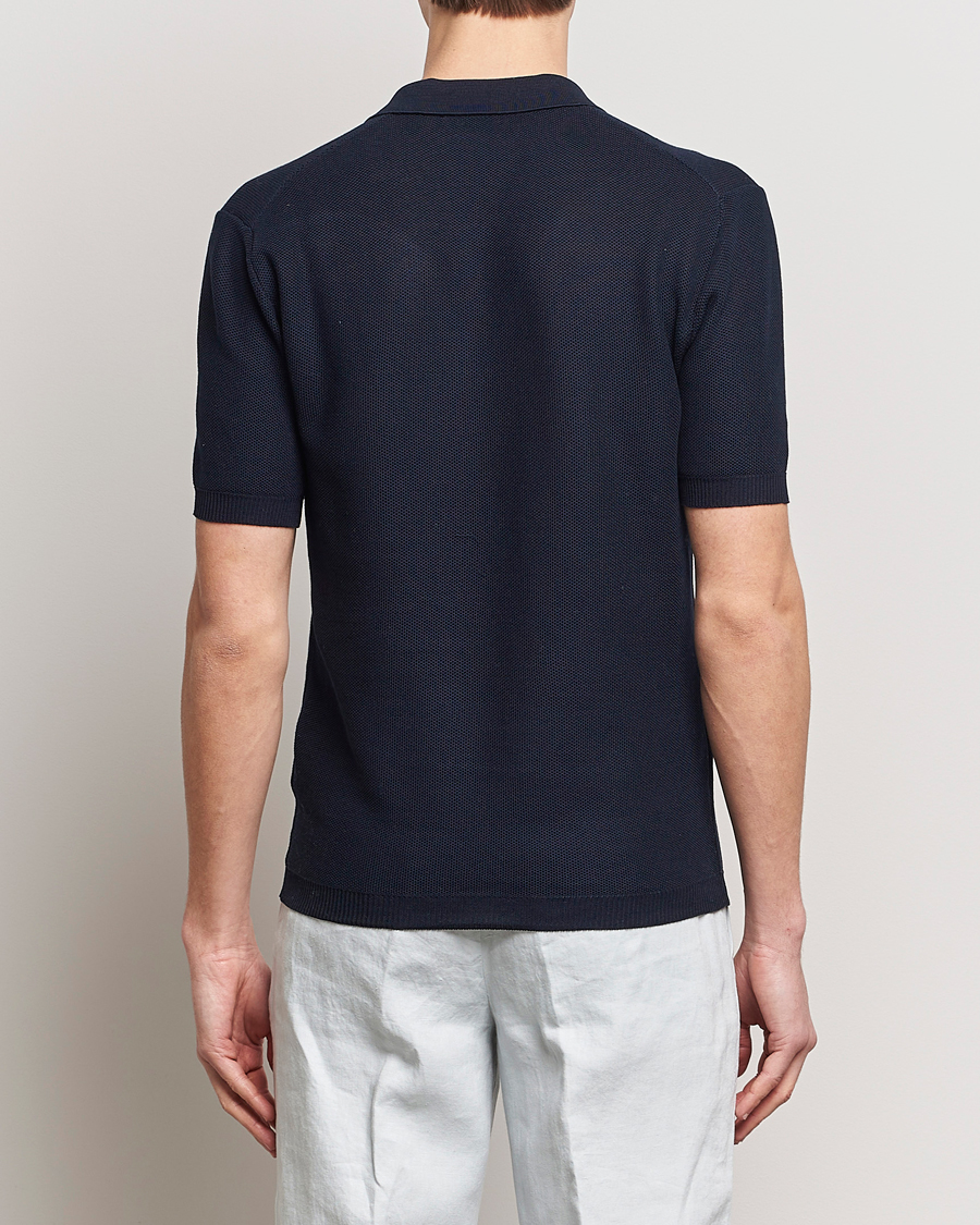 Homme | Polos | Orlebar Brown | Maranon Knitted Polo Night Iris