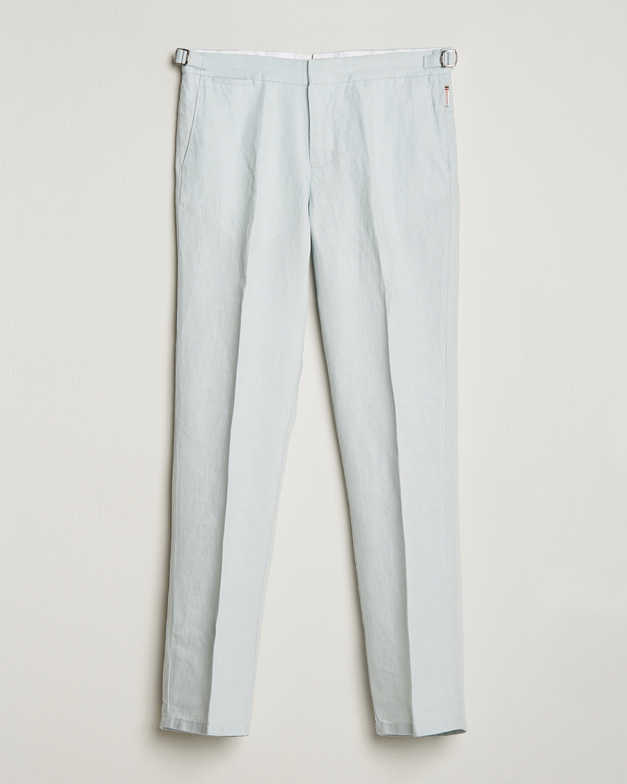 Homme | Pantalons | Orlebar Brown | Griffon Linen Trousers White Jade