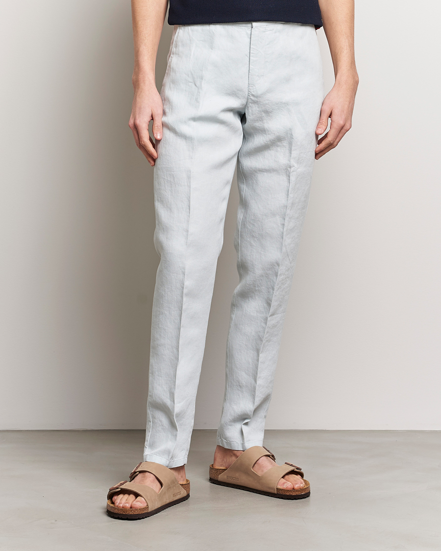 Homme |  | Orlebar Brown | Griffon Linen Trousers White Jade