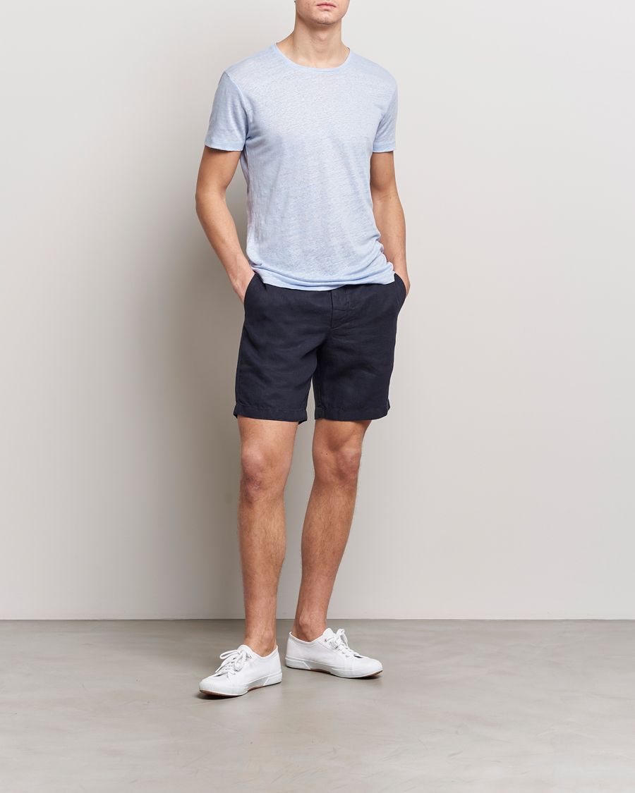 Homme | Shorts | Orlebar Brown | Cornell Linen Shorts Night Iris