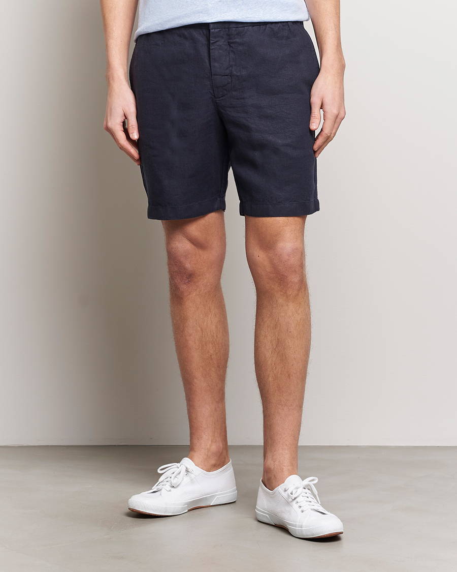Homme | Shorts | Orlebar Brown | Cornell Linen Shorts Night Iris