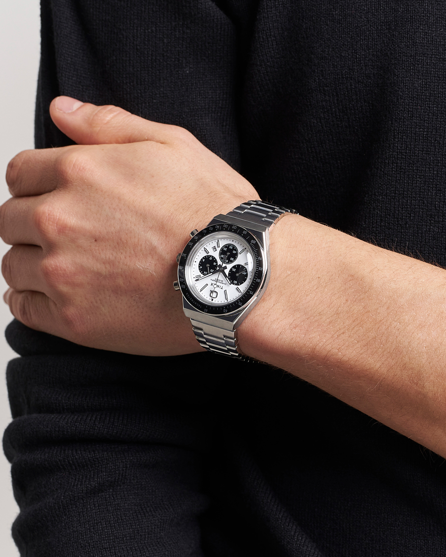 Homme | Timex Q Timex Chronograph 40mm White Dial | Timex | Q Chronograph 40mm White Dial