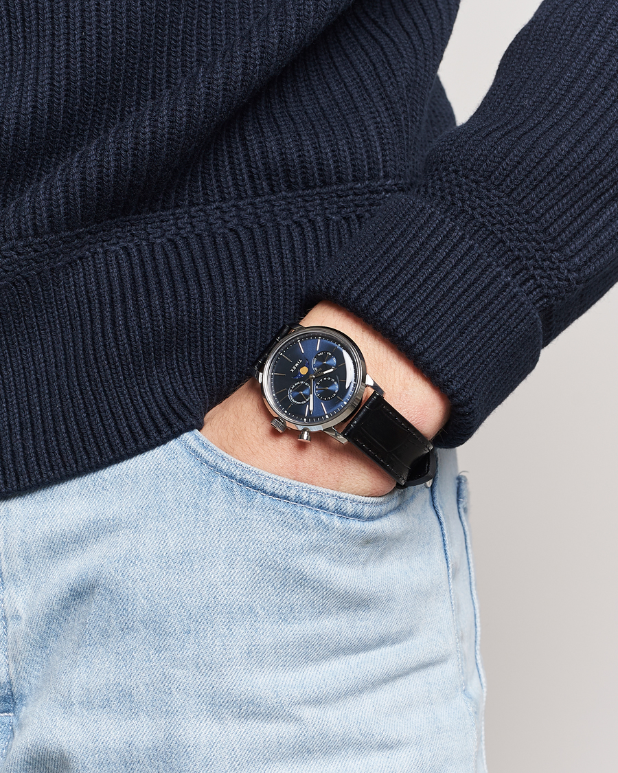 Homme | Timex Marlin Moon Phase Quartz 40mm Blue Dial | Timex | Marlin Moon Phase Quartz 40mm Blue Dial