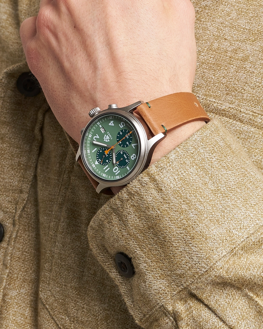 Homme | Timex Expedition North Sierra Chronograph 42mm Green Dial | Timex | Expedition North Sierra Chronograph 42mm Green Dial