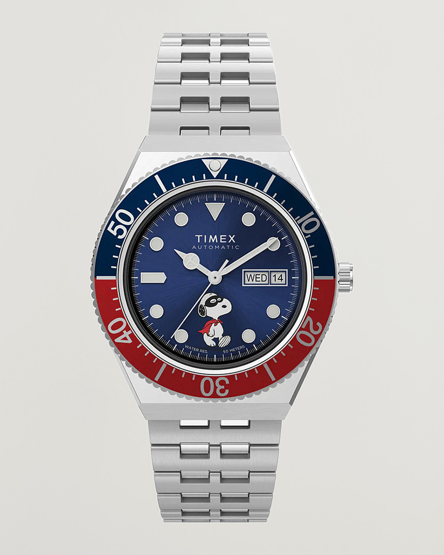 Homme | Timex M79 X Peanuts Masked Marvel Automatic 40mm Blue Dial | Timex | M79 X Peanuts Masked Marvel Automatic 40mm Blue Dial