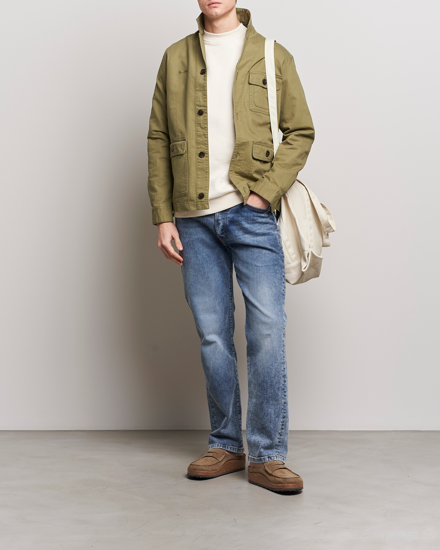 Homme | Chemises | LES DEUX | Lester Fatigue Shirt Surplus Green
