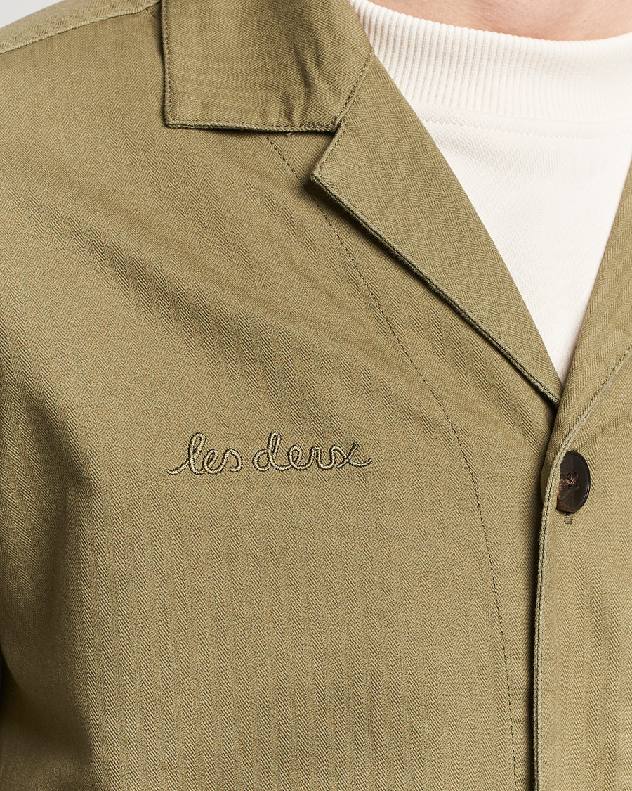 Homme | Chemises | LES DEUX | Lester Fatigue Shirt Surplus Green
