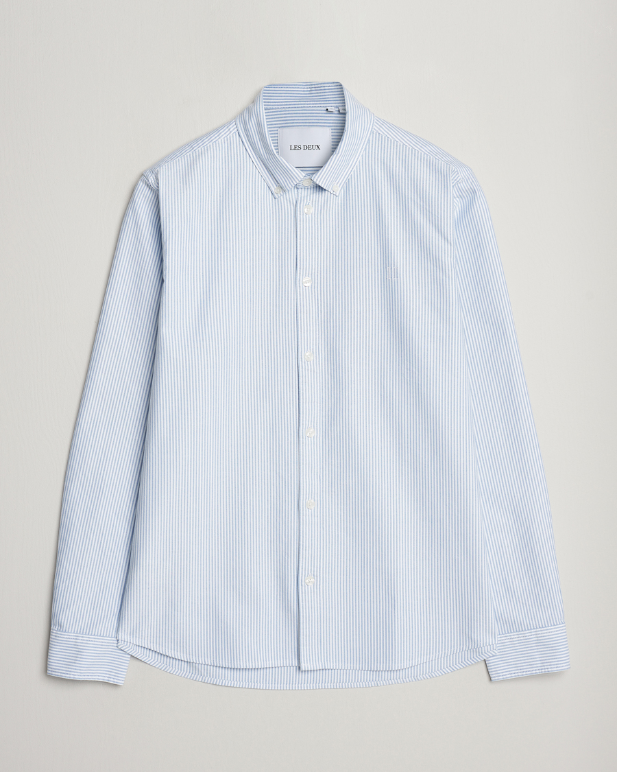 Homme | Chemises | LES DEUX | Kristian Oxford Shirt Light Blue/White