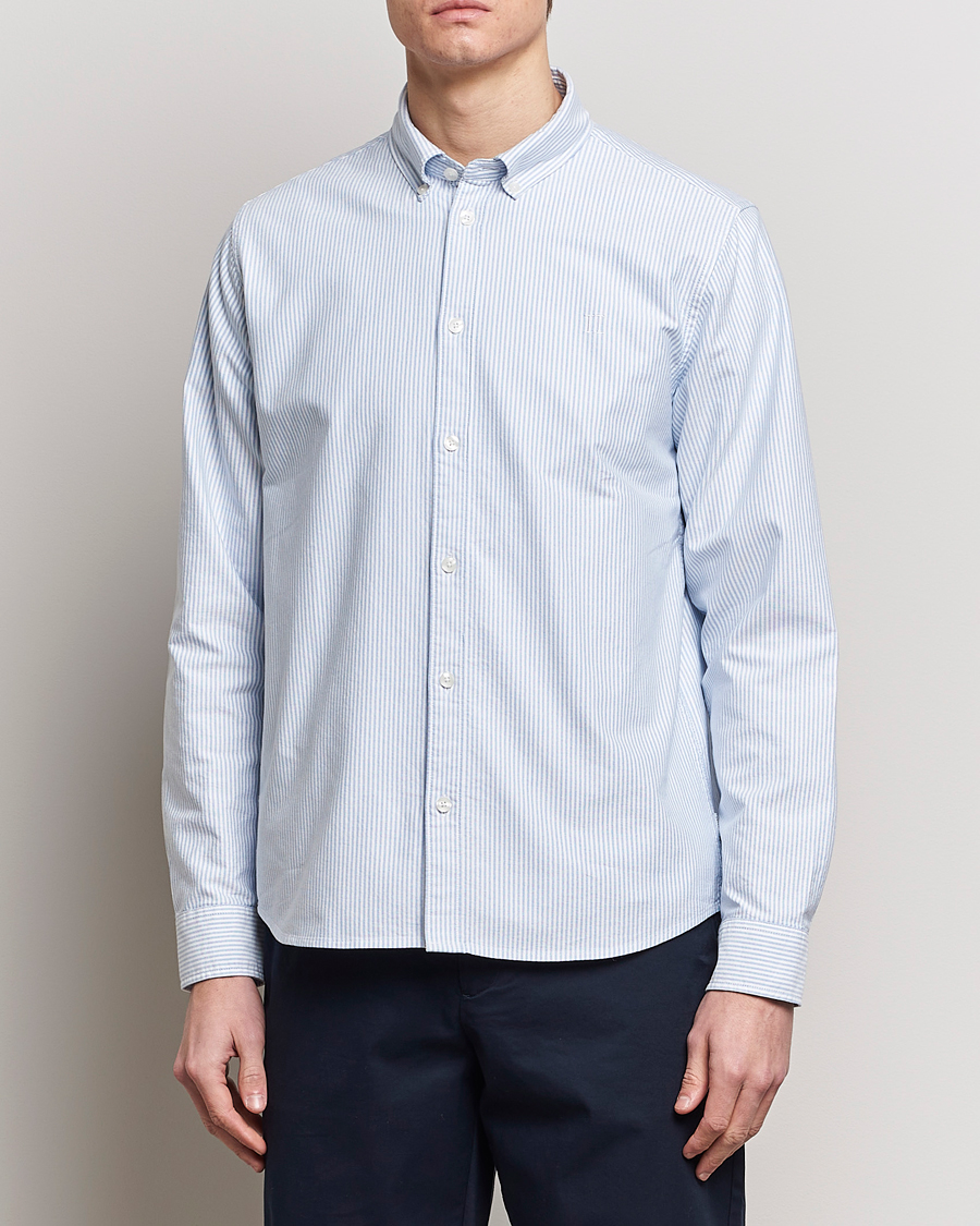 Homme | Vêtements | LES DEUX | Kristian Oxford Shirt Light Blue/White